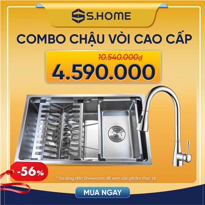 Avata Combo chậu âm vòi rút giá chỉ 4590k